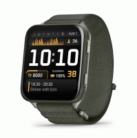 Venu X1-Moss with Titanium Caseback and Moss ComfortFit Nylon Band- 010-02980-03- Garmin